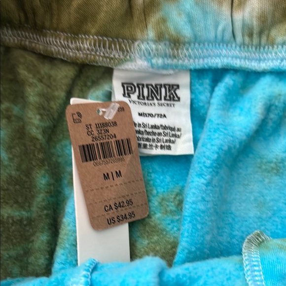 Tie-Dye Blue and Green Shorts - Picture 4 of 4